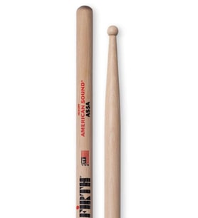 Vic Firth AS5A American Sound 5A Amerikan Hickory Davul Bageti (Profesyonel)  Yuvarlak Uç (Round Tip), Net Zil Tanımı ve Yüksek Mukavemetli Hickory Ağacı