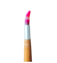 Akik mühre karga burun, zer mühre, pembe renk, gürgen ağacı sap, tezhip, minyatür, parlatma-No:34