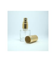 BOŞ PARFÜM ŞİŞESİ 7 ML (10 ADET) SARI METAL SPREY VE KAPAK BOŞ