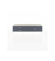 Arges TV Ünitesi 3 Çekmeceli  176x30x51 Çam-Aytaşı/Antrasit