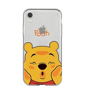 Iphone XR Uyumlu Winnie The Pooh Desenli Şeffaf Telefon Kılıfı