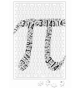 Pi Sayisi Mathematica Matematik Özel Tasarim Pi Günü Puzzle