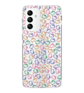 Samsung Galaxy A04s Kapak Hello Kitty Tasarımlı Şeffaf  Kılıf