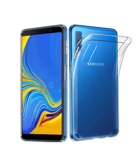 Samsung Galaxy A7 2018 Kılıf Şeffaf Silikon Hibrit Case