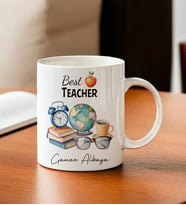 İsme Özel Best Teacher Temalı Kupa Bardak