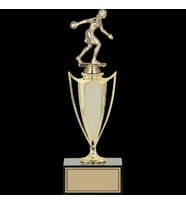 ODAK KUPA - Figürlü Kupalar - Bowling Kadın Figürlü Kupalar FG-039 B - 32 cm