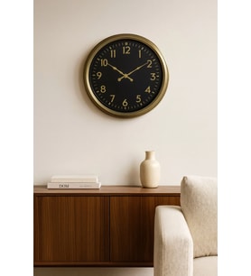 İhtişam Eskitme 40 Cm Metal Duvar Saati