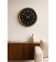 İhtişam Eskitme 40 Cm Metal Duvar Saati