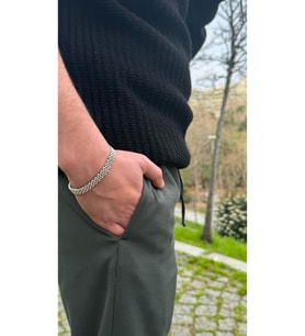 925 Gümüş  Premium Erkek Bileklik