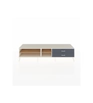 Hyperion TV Ünitesi 2 Raflı 2 Çekmeceli  220x44x51 Aytaşı-Çam/Antrasit