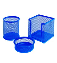 Bigpoint Metal Perfore 3'lü Set Mavi