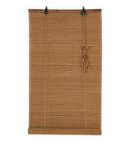 Bambu Stor Perde Ahşap Stor Koyu Kahve