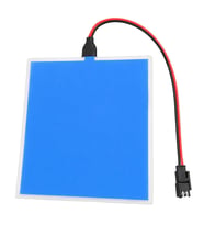 Powermaster PM-37724 100x100mm Elektrominesans (EL) 3V Led Panel Mavi Aydınlatmalı Esnek Yapı