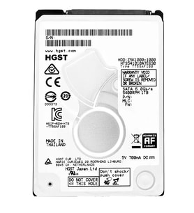 Hgst Z5K1000 2.5" 1 TB 5400RPM Sata Hard Disk HTS541010A7E630