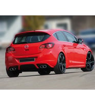 Opel Astra Uyumlu J Hatchback Irmscher (2010-2012) Arka Tampon Eki - Difüzör (Plastik) (Karışık)