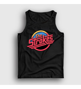 Presmono Unisex Beyaz Vintage Logo The Strokes Atlet 525343tt (Siyah)