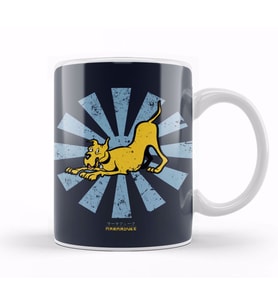 Marmaduke Retro Japanese Kupa Bardak Porselen