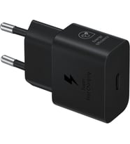 Hızlı şarj adaptörü, enerji tasarruflu şarj cihazı, USB-C veri kablosu, 25 Watt, siyah, EP-T2510X