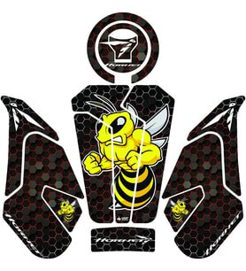 Grippatch Honda Hornet 750 (2025) Uyumlu Tank Pad Set - GC42-1