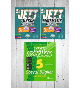 5.Sınıf Ünlüler Jett Türkçe-Matematik Fasikülü (Karışık)