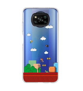 Poco X3 Pro / X3 NFC Uyumlu Süper Mario Tasarımlı Şeffaf Telefon Kılıfı