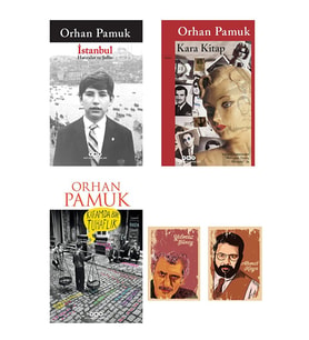 Orhan Pamuk Romanları Seti - Kara Kitap - İstanbul Romanı - Kafamda Bir Tuhaflık - Defterli Seti (Renksiz)