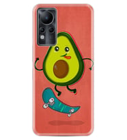 INFINIX Note 11 Pro Note 10 Hot 9 Play Kılıf Desemli Silikon Avokado Skate 1741