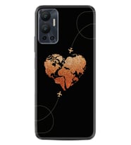 Infınix Hot 12 Kılıf Silikon Desen Özel Seri Plane Heart 1721