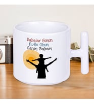 Babalar Günün Kutlu Olsun Canım Babam Baskılı Babalar Günü T Kupa Bardak