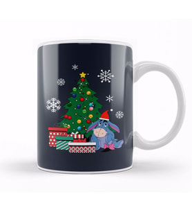 Eeyore Around The Christmas Tree Winnie The Pooh Kupa Bardak Porselen