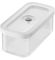 Fresh & Save Cube kutu, boyut M, modüler ve istiflenebilir saklama kabı, hava geçirmez ve vakumlanabilir saklama, bulaşık makinesinde yıkanabilir, şeffaf