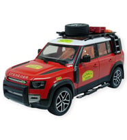 Model Araçlar - Metal Sesli Off-Road Araba 22 cm - Kırmızı