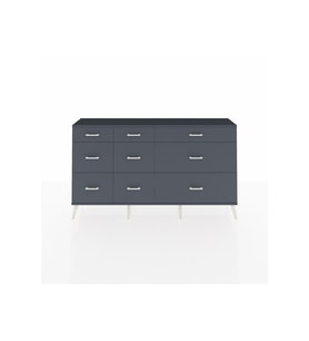 Arges Konsol 9 Çekmeceli  176x30x99 Çam-Antrasit