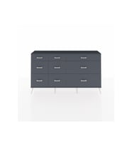 Arges Konsol 9 Çekmeceli  176x30x99 Çam-Antrasit
