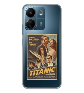 Xiaomi Redmi 13C Uyumlu Titanic Tasarımlı Şeffaf Telefon Kılıfı