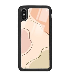iPhone X Nude Colors Tasarımlı Glossy Telefon Kılıfı