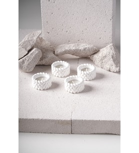 4 lü Tealight Hasır Mumluk Ev Dekorasyonu