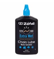 Zefal Extra Wet Bisiklet Zincir Yağı 120 ml Nano Ceramic (Siyah-Gri)