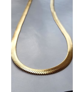İTALYAN ZİNCİR 4MM ÖRGÜ 45CM (Altın)