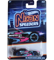 Hot Wheels '16 Mercedes Amg Gt3, Neon Speeders 5/8 [Siyah]