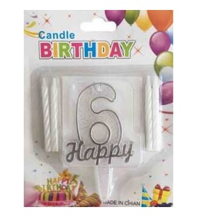 MUM 6 YAŞ HAPPY YAZILI GÜMÜŞ PK:1-1-