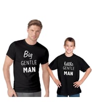 Baba Oğul Kız Gentle Man tişört (TEK ÜRÜN FİYATIDIR KOMBİN YAPMAK İÇİN 2 ADET SEPETE EKLEYİNİZ)