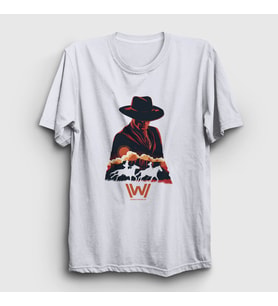 Presmono Unisex Beyaz Mib V2 Westworld T-Shirt 224760tt