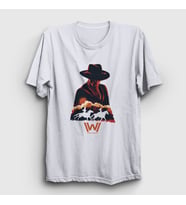 Presmono Unisex Beyaz Mib V2 Westworld T-Shirt 224760tt