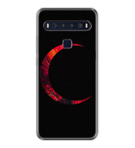 TCL 10L 10 Plus 10SE 20E 20SE 30SE L7 Kılıf Desemli Silikon Red Moons 1747