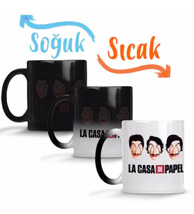 La Casa De Papel 02 Sihirli Kupa Bardak Porselen