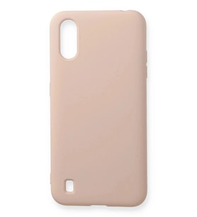 Durukar® Samsung Galaxy A01 Kılıf Nano içi Kadife Silikon - Pudra