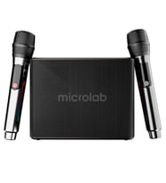 Microlab M60 Vega 100W RGB 2 Adet Kablosuz Mikrofonlu Bluetooth Karaoke Hoparlör (15.000Mah Batarya)