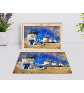 BK Home Yağlıboya Tasarımlı 1000 Parça Profesyonel Puzzle-2