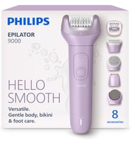 Philips Epilatör Serisi 9000, Kablosuz, Islak Ve Kuru Kullanım, Proguide, Led Işık, 32 Cımbız, Bre72